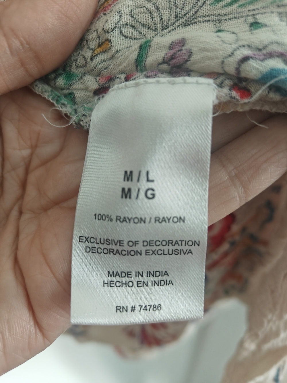Bila Cream Floral Open Front Kimono with Multicolor Blooms - Picture 4 of 9